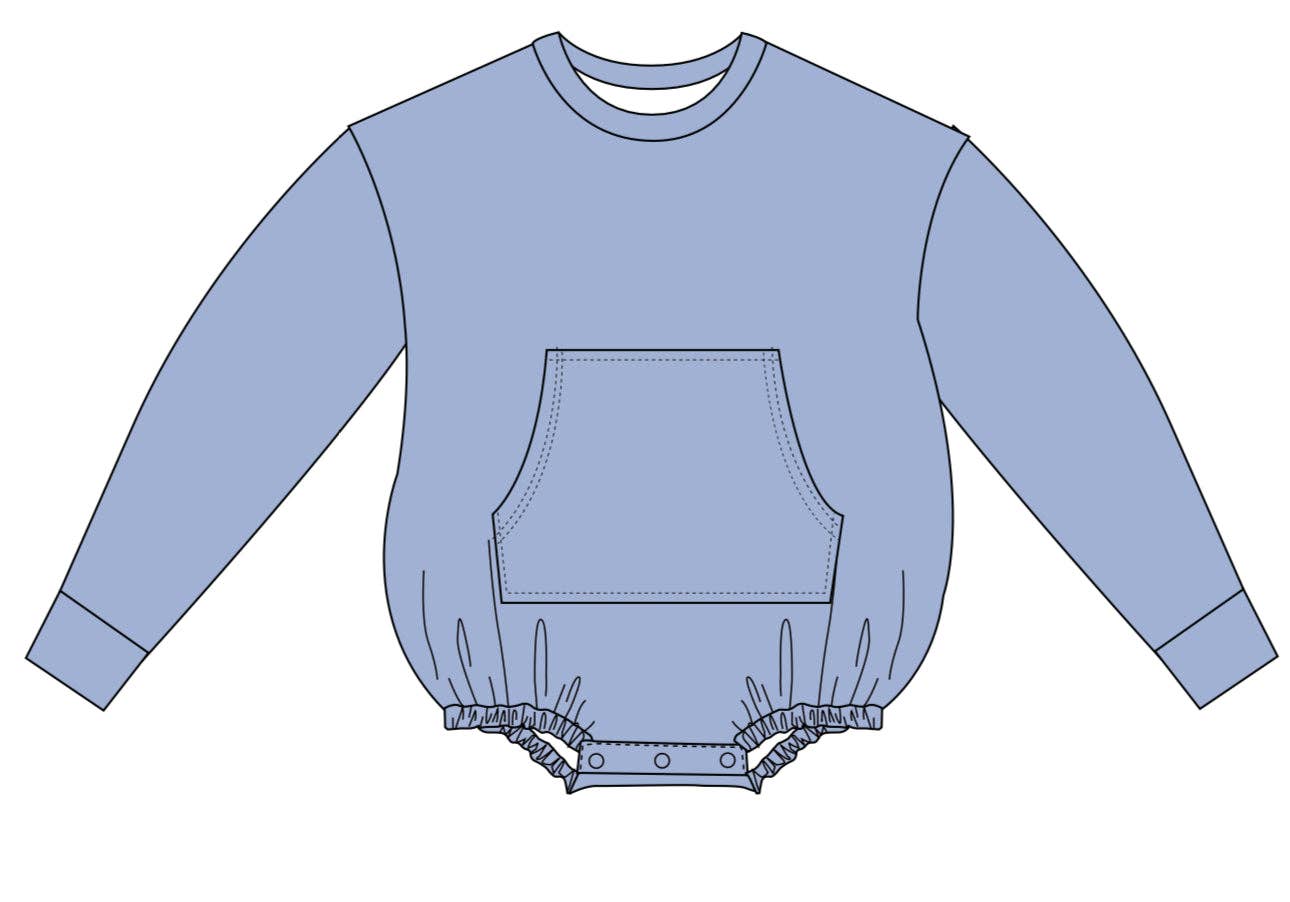 Bubble Baby - Wholesale Bodysuit (Non-Footed) - Baby - Arctic | Long Sleeve Bubble Romper1