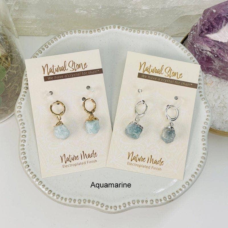 Rock Paradise - Wholesale Dangle Earrings - Crystal Natural Stone Earrings - Assorted Stones -10