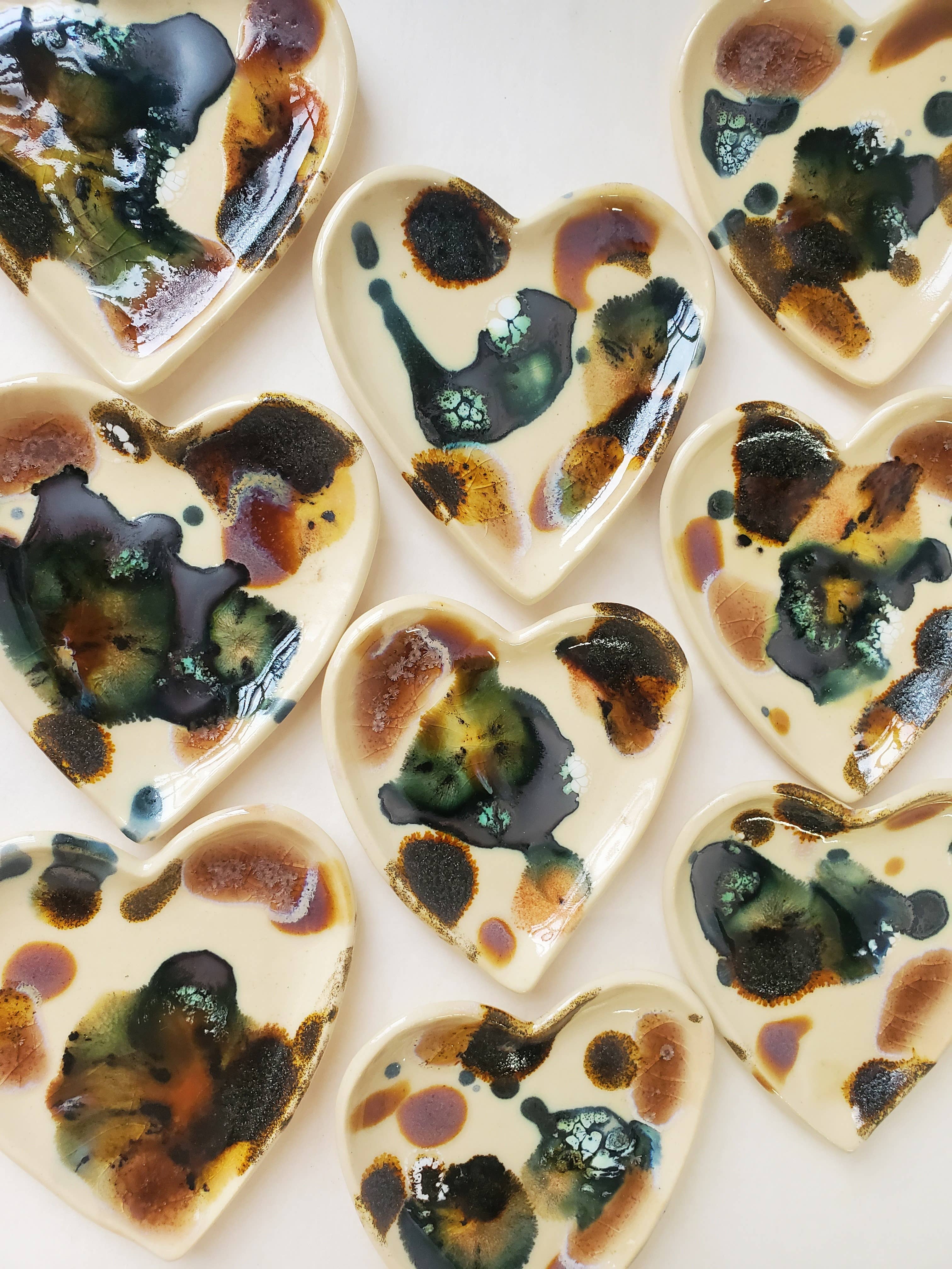 CURIOUS CLAY - Wholesale Jewelry Dish - heart ring dish5