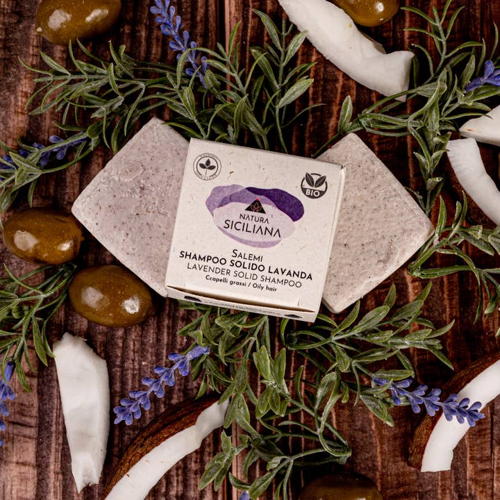 Natura Siciliana - Wholesale Shampoo Puck/Solid Shampoo - Organic Lavender Solid Shampoo For Oily Hair. Vegan2