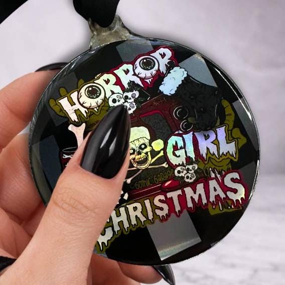 Horror-Mädchen-Weihnachtsornament – Gotische gruselige Weihnachtsdekoration für Horrorfans & alternative Weihnachtsbäume für den Großhandel von Gothic Garage