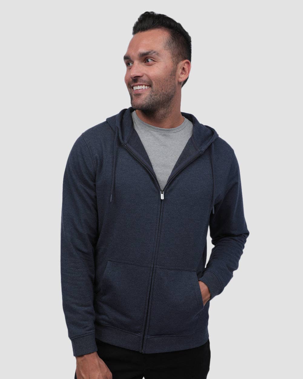 INTO THE AM - Wholesale Hoodie - Men's - Men's Zip-Up Hoodie Sweatshirt (Plain)70