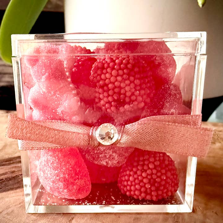 Jewel Box Assorted Jellies: Strawberry & Cherry Gummy Candy for wholesale by Trae Chic