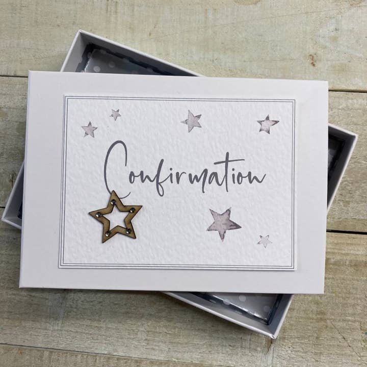 Confirmation Stars - Mini Album (SCON1T) for wholesale by White Cotton Cards