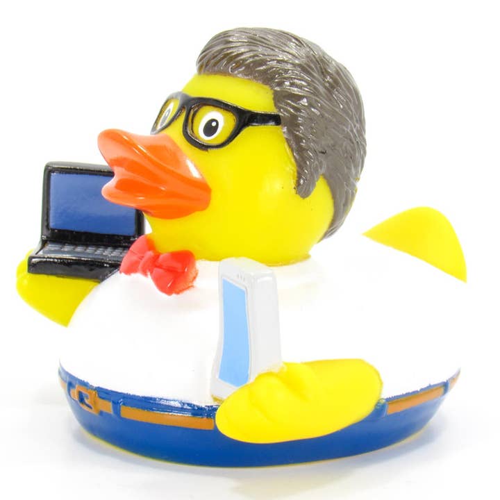 Teacher Professor Rubber Duck for wholesale by Ducks in the Window