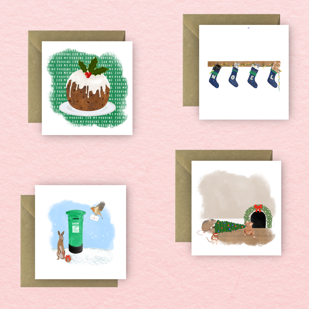 Sayers Studio - Venta al por mayor Tarjetas de Navidad - Tarjeta de felicitación For my Little Pudding1