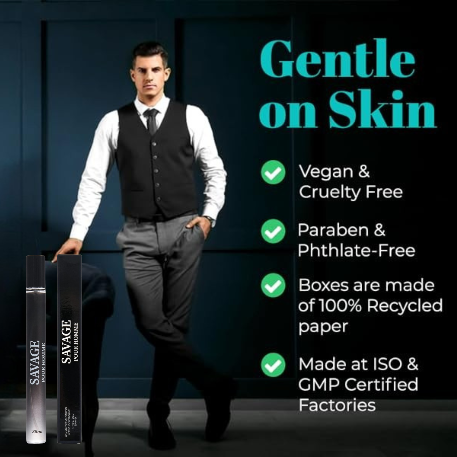 Inspire Scents - Wholesale Perfume/Eau de Toilette - Savage Cologne for Men Travel Spray 35ml (pack of 20pcs)2