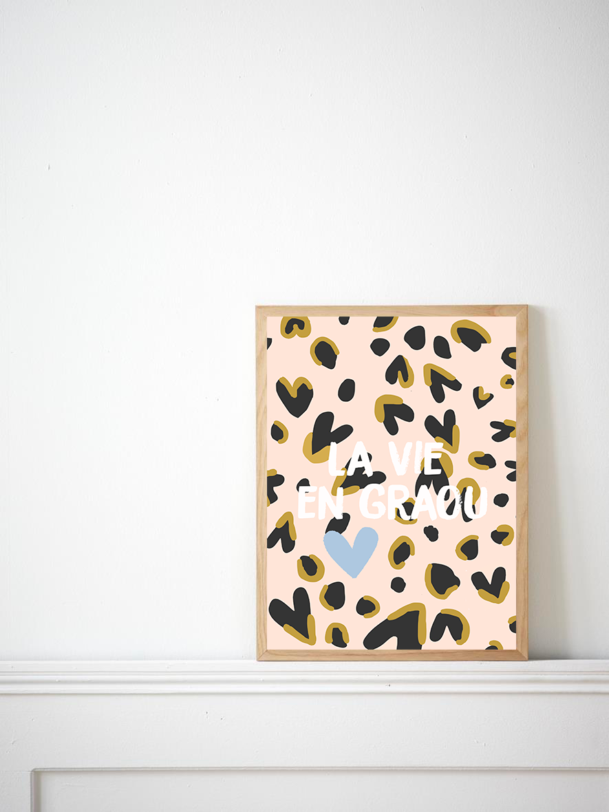 LE PAPIER GRAPHIQUE – wholesale Love card – La Vie en Graou (Life in Graou) - Simple card5