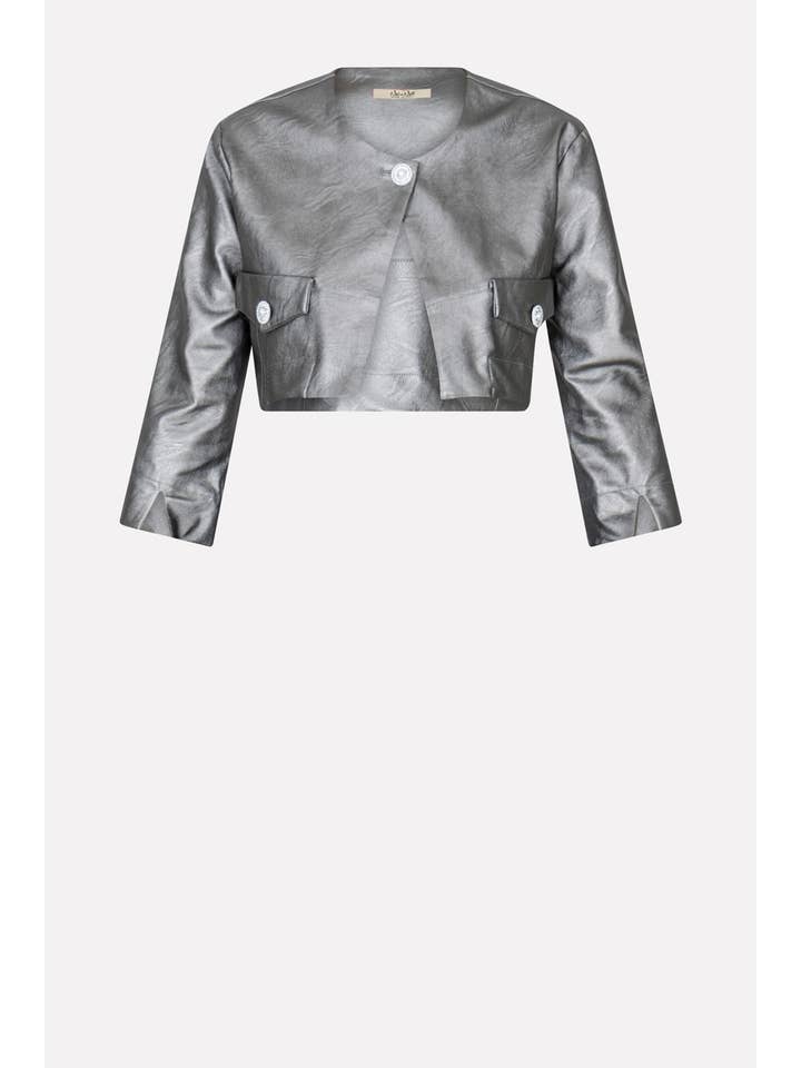 PEONY Faux Leather Shoulder Cover With Jewel Buttons 66% Pu 34% Vi for wholesale on Faire2