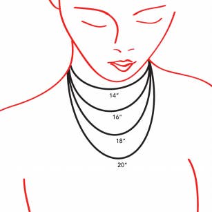 22 Jewelry - Wholesale Pendant/Charm Necklace - KRISTINA NECKLACE 4MM5