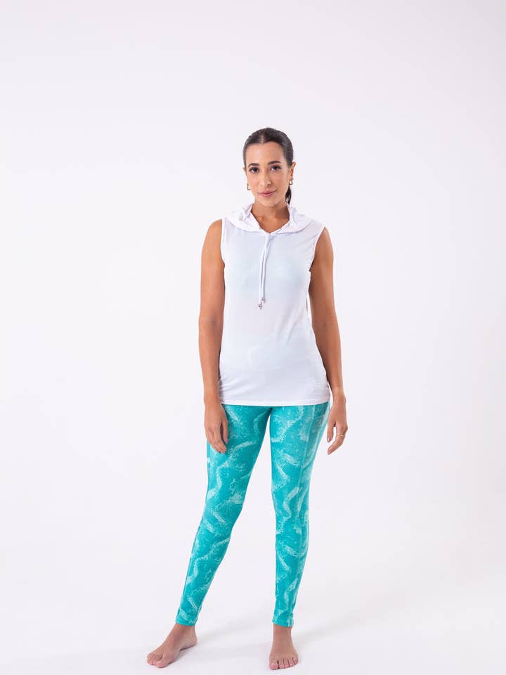 Hoodie de malha branca por atacado de Cloud9ine Activewear