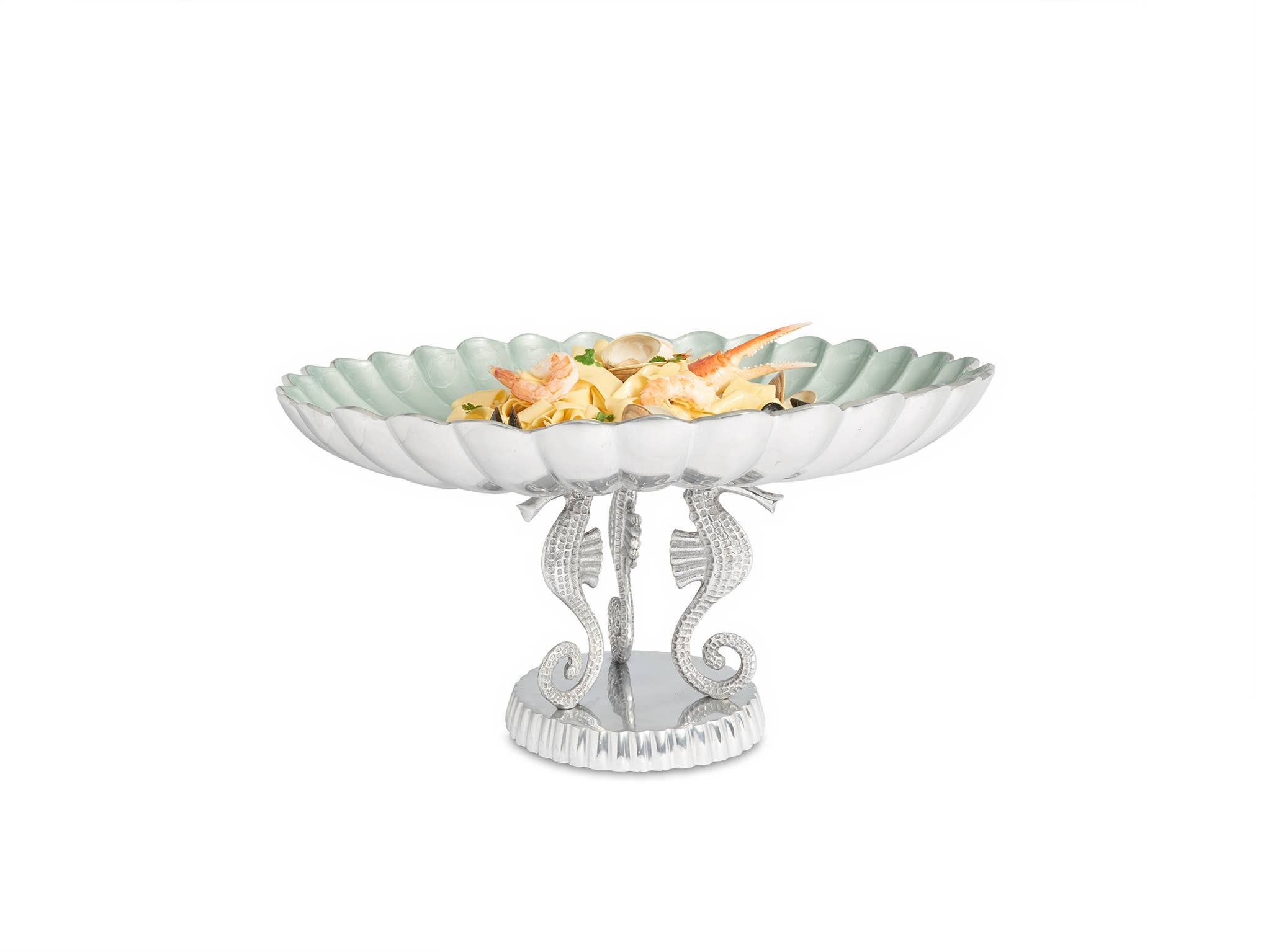 Julia Knight Inc. - Wholesale Appetizer Serveware - Sea Horse 20" Pedestal Bowl1