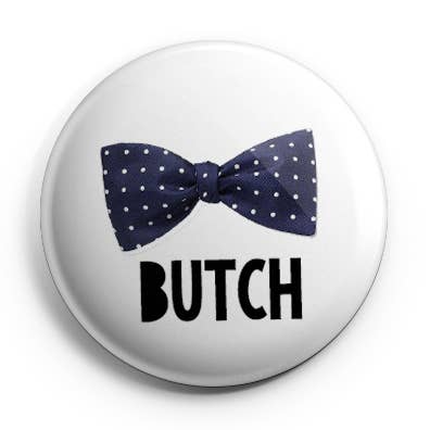 Butch Pinback-knap/-emblem for engroshandel hos Prickly Cactus Collage