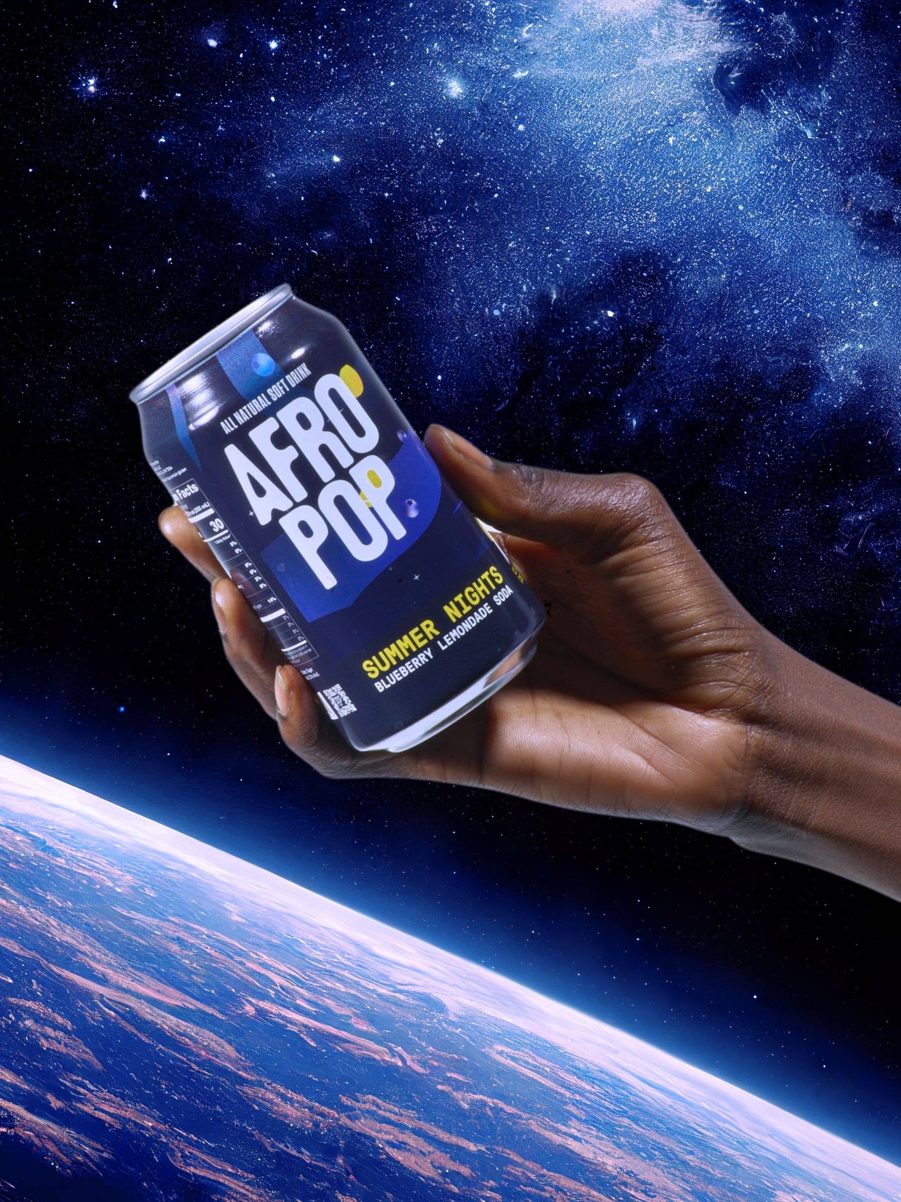 AFROPOP - Wholesale Soda/Carbonated Drink - Summer Nights: Blueberry Lemonade Soda5