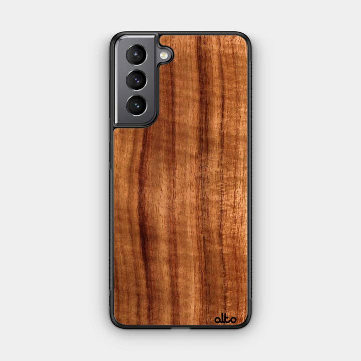 Hawaiian Koa Wood | Capa protetora para celular Samsung | Feito à mão por atacado de Alto Collective
