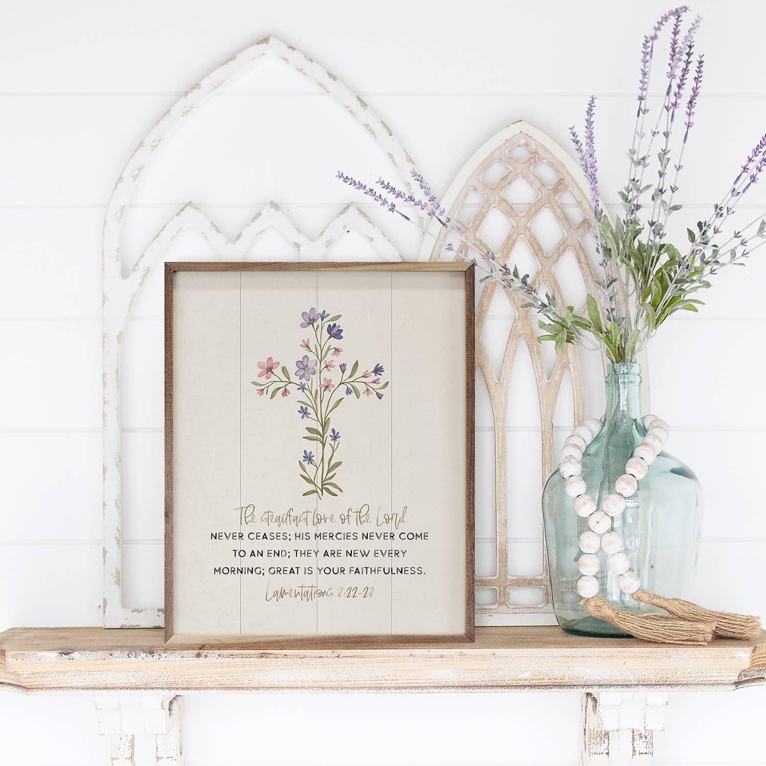 Kendrick Home - Wholesale Wood Wall Art - The Steadfast Love Of The Lord1