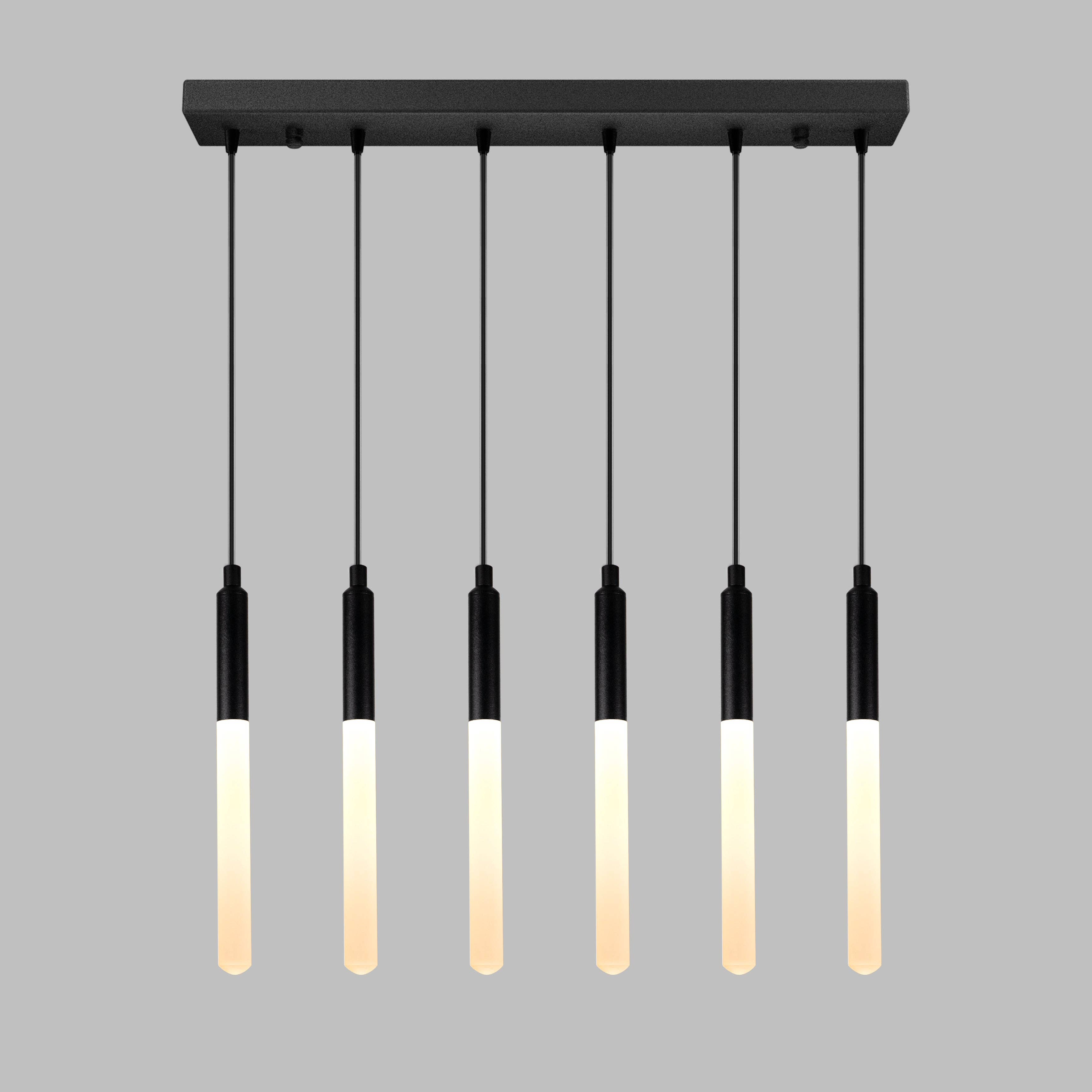 Eclipse Lighting – Engroshandel Lysekrone/pendellampe – LED-rør Moderne Multi Vedhængslampe til Trappe, Trappeopgang Lysekrone, Slankt Rør Vedhængslampe, 3 Etagers Vedhængslampe, Lysarmatur24