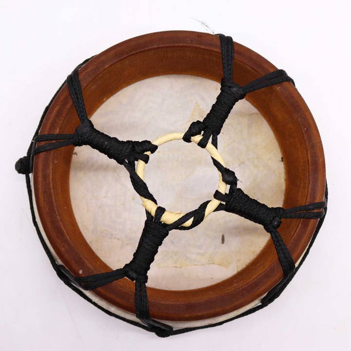 AW Artisan - Vente Accessoires de musique - Tambour chamanique Mandala avec baguette - 20 cm