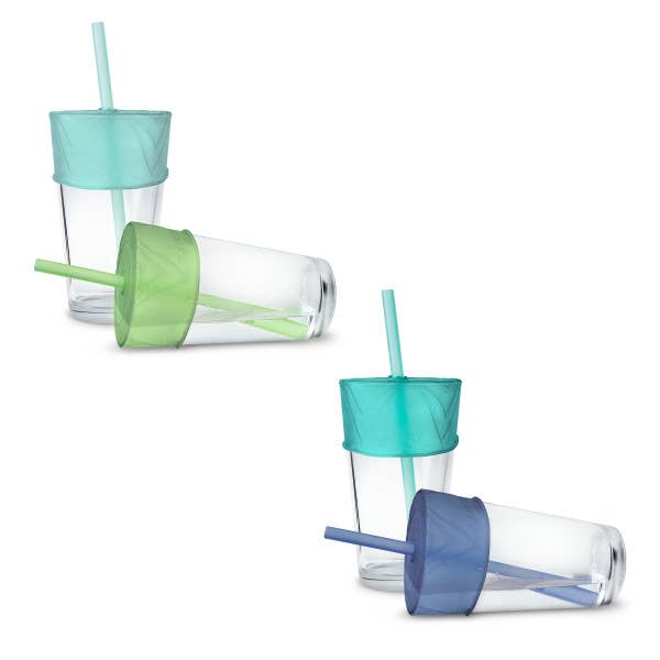 GoSili - Wholesale Drinking Straw - GoSili Universal Straw Tops, 2pk, Assorted Colors