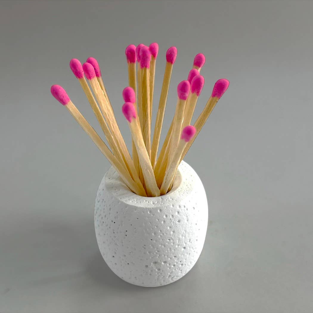 CJ Gift Goddess - Wholesale Match Holder - Concrete Match Holder/Toothpick Holder: Includes 25 Matches0
