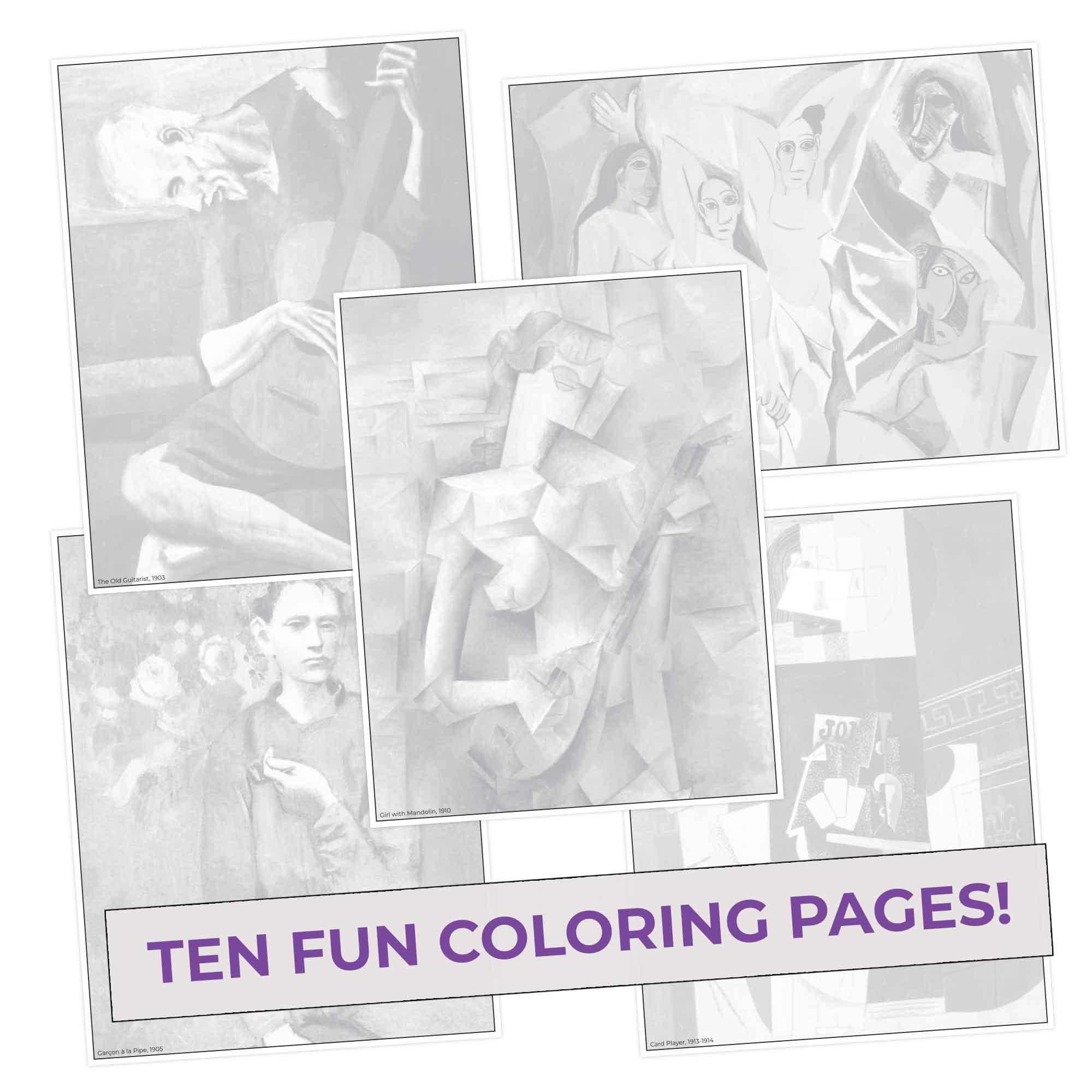 Pop Colors Colored Pencils and Coloring Sheets - Wholesale Painting/Drawing - Picasso Colors Colored Pencils & Coloring Pages4