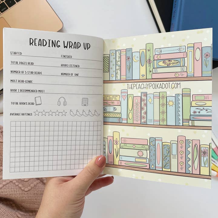 The Peachy Polka Dot - Wholesale Journal/Diary - Mini Reading Journal – TBR Tracker & Book Review Notebook4