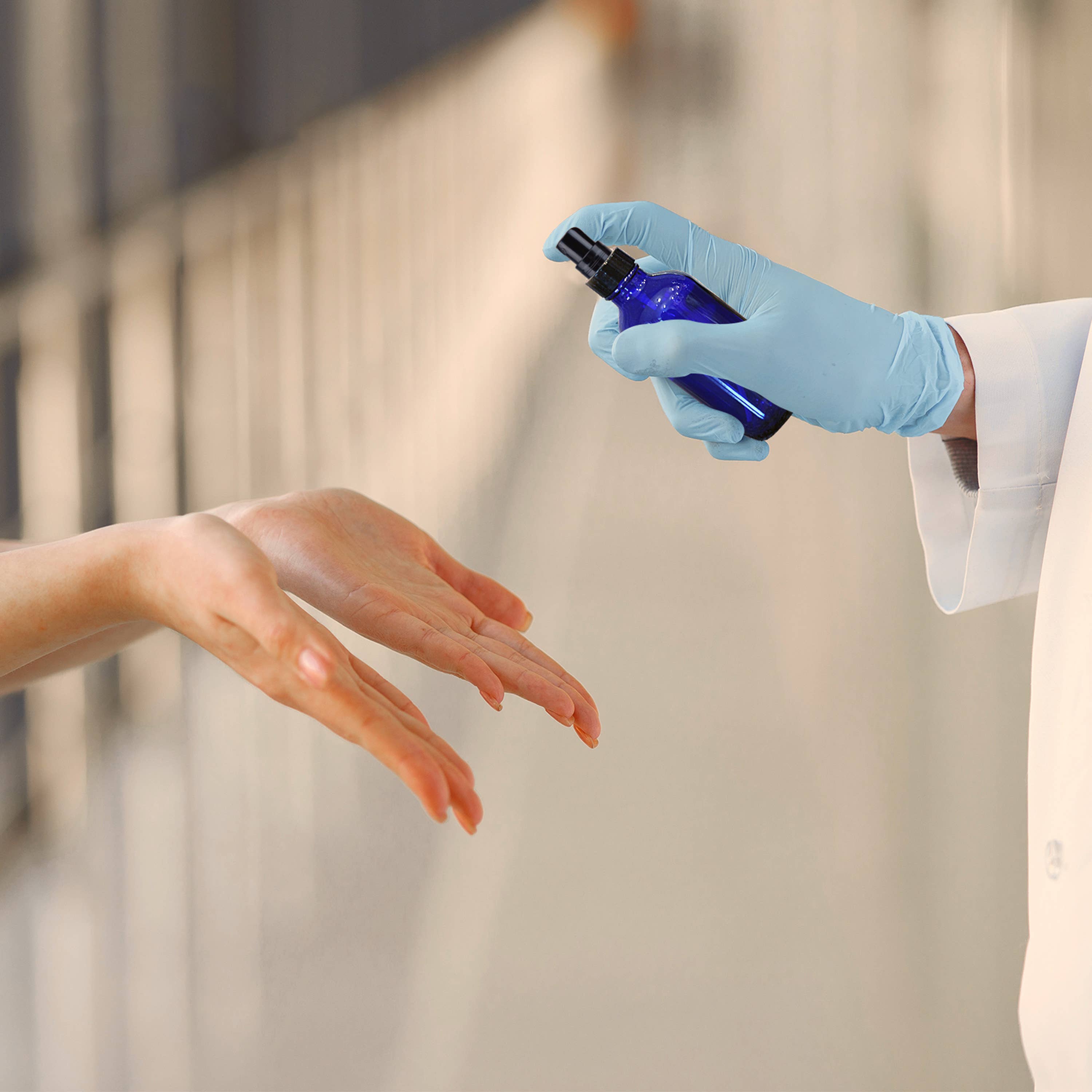 Nevlers - Wholesale Spray bottle - Cobalt Blue Glass Spray Bottles - 4 oz. (Pack of 24)10