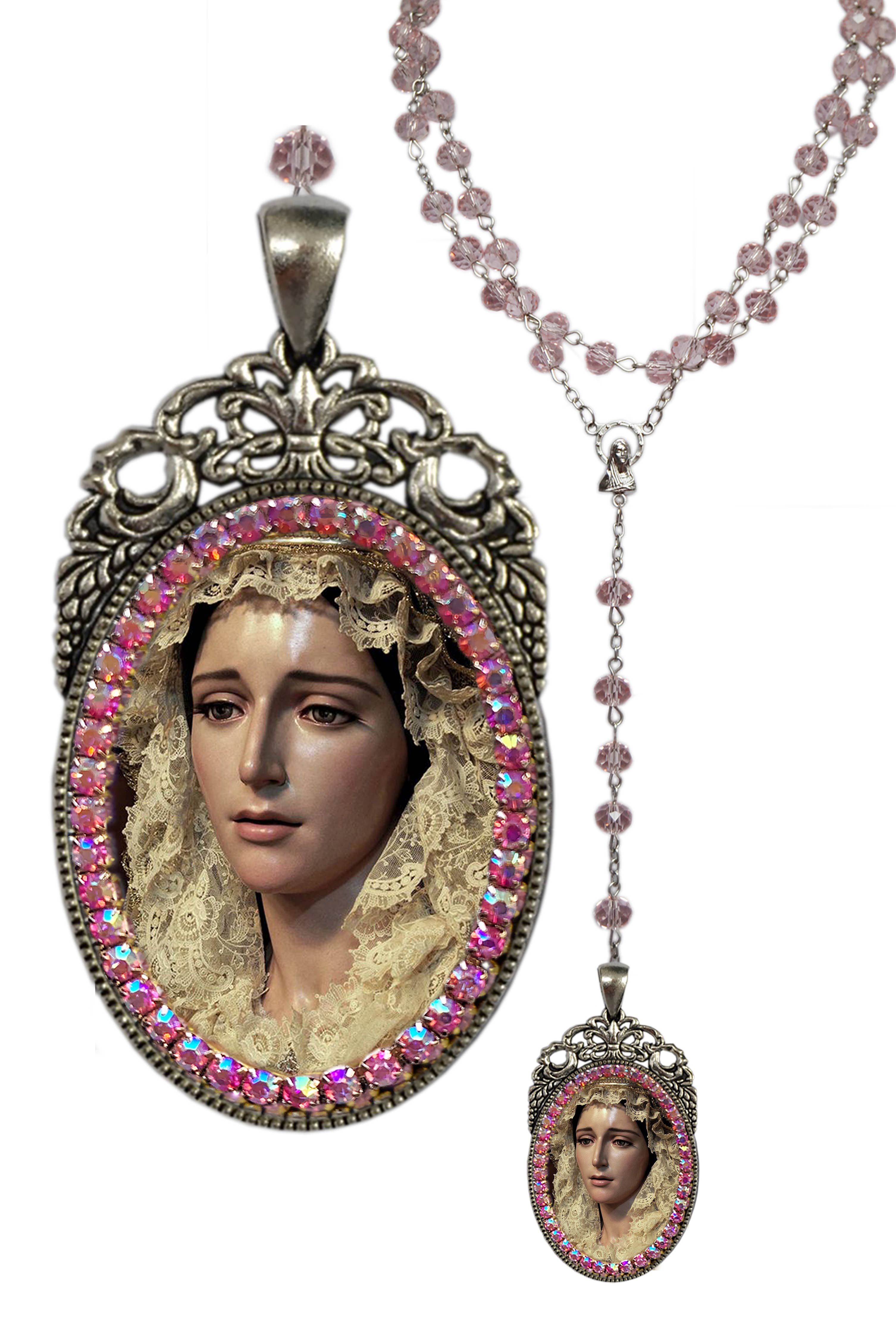 MariaSantissimaShop - Wholesale Pendant/Charm Necklace - Maria De La Estrella - Rosary - Vélez Malaga - Virgen De La Estrella - Handmade - Necklace Christian Religious Jewelry Medal5