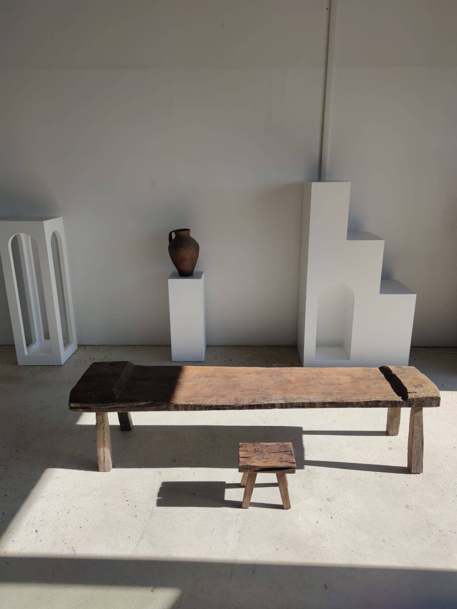 Office Objets - Wholesale Bench - Very large antique teak bench H:50cm L:2m0667