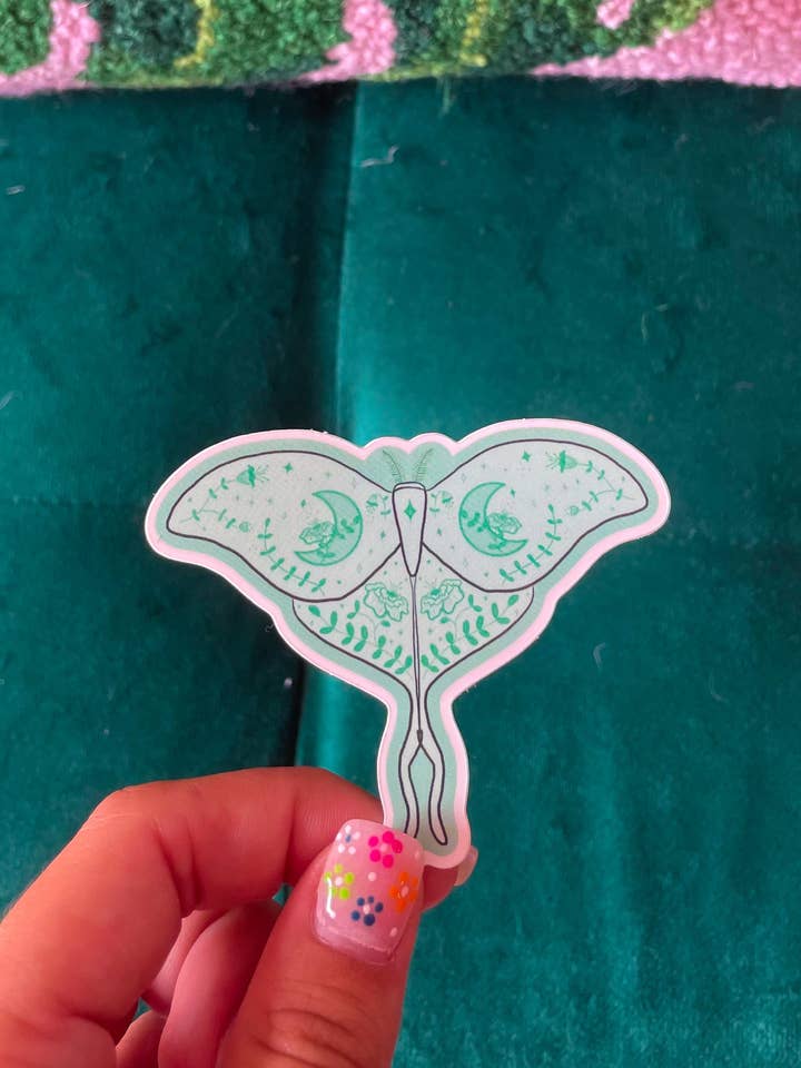 Autocollant Luna pour la vente par Hillside Studio