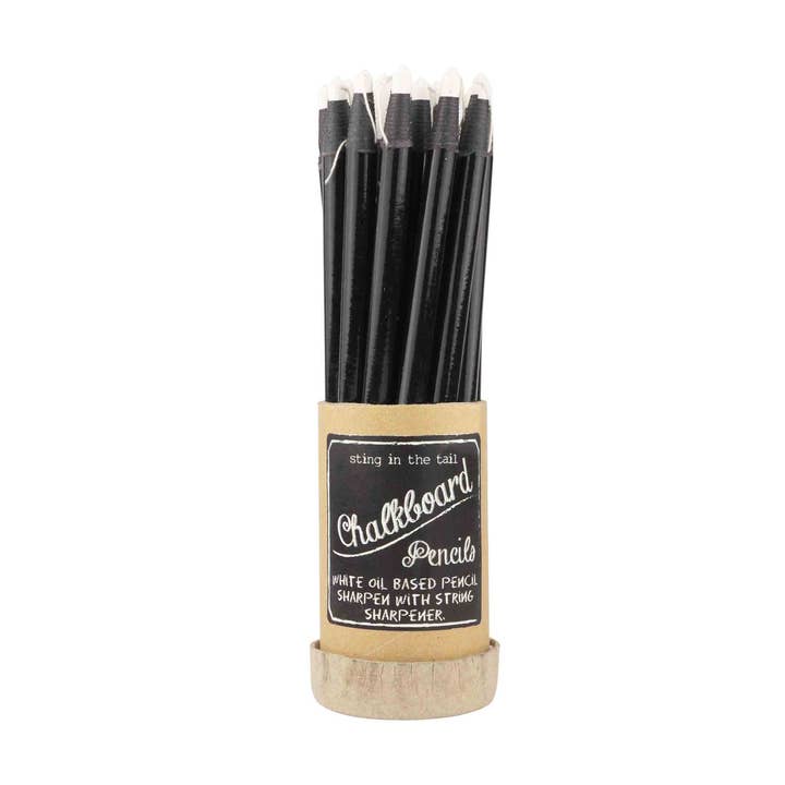 Sting in the Tail Ltd – wholesale Pencil – Tub of 12 Oil Based Pencils White Pencils