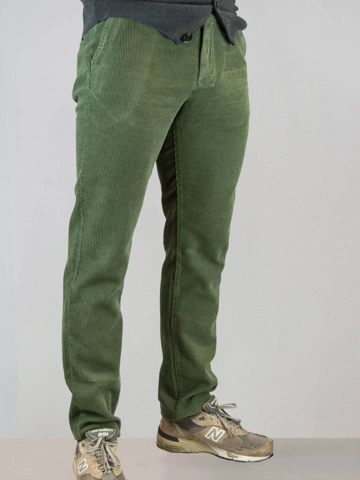 Pantalón chino de pana kaki hombre para venta al por mayor de Patadegayo