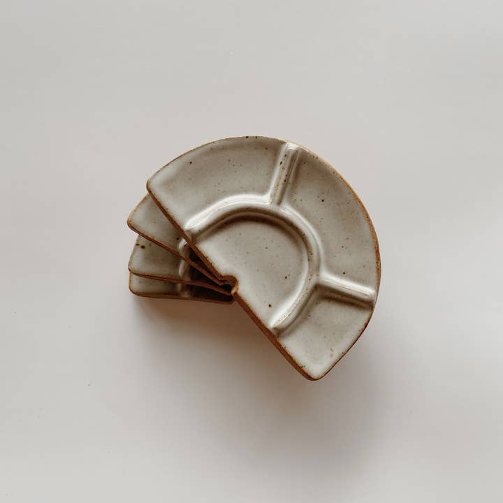 Sun to Sea - Wholesale Palette/Mixing Tray - Mini Arch Ceramic Watercolor Palette: Handmade Stoneware, 4 6