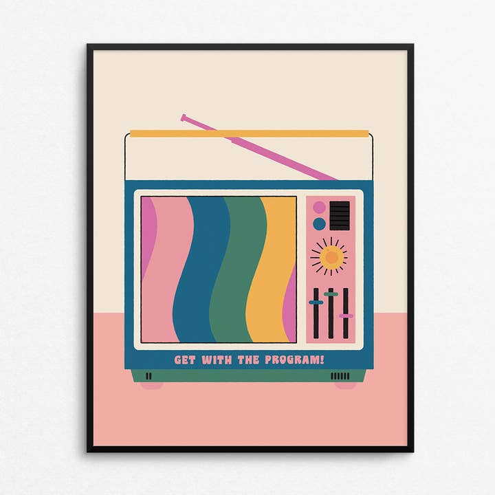 Get With The Program Art Print for wholesale by Mad Love Creative Co.