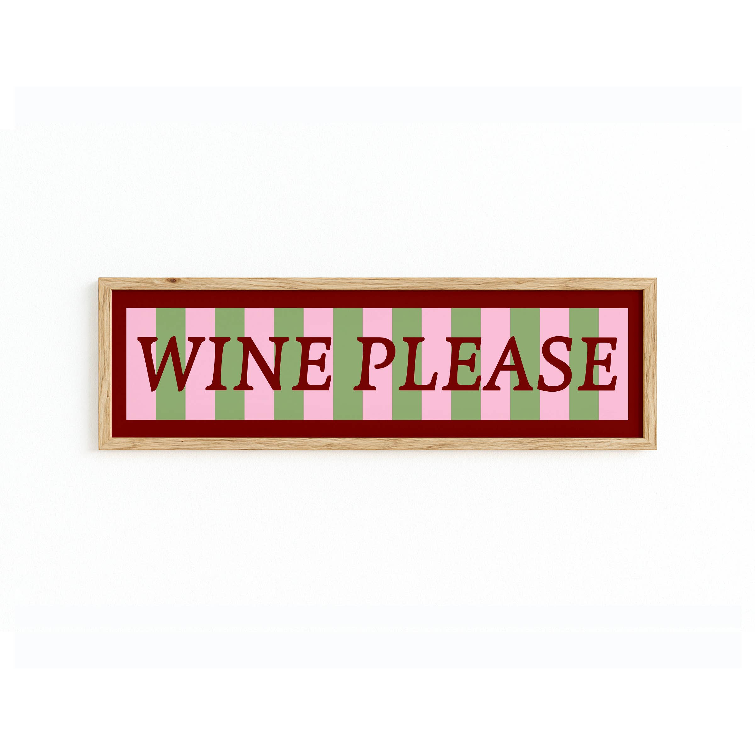 Maddison Ball Creative - Wholesale Art Print - Wine Please Panoramic Framed Print9