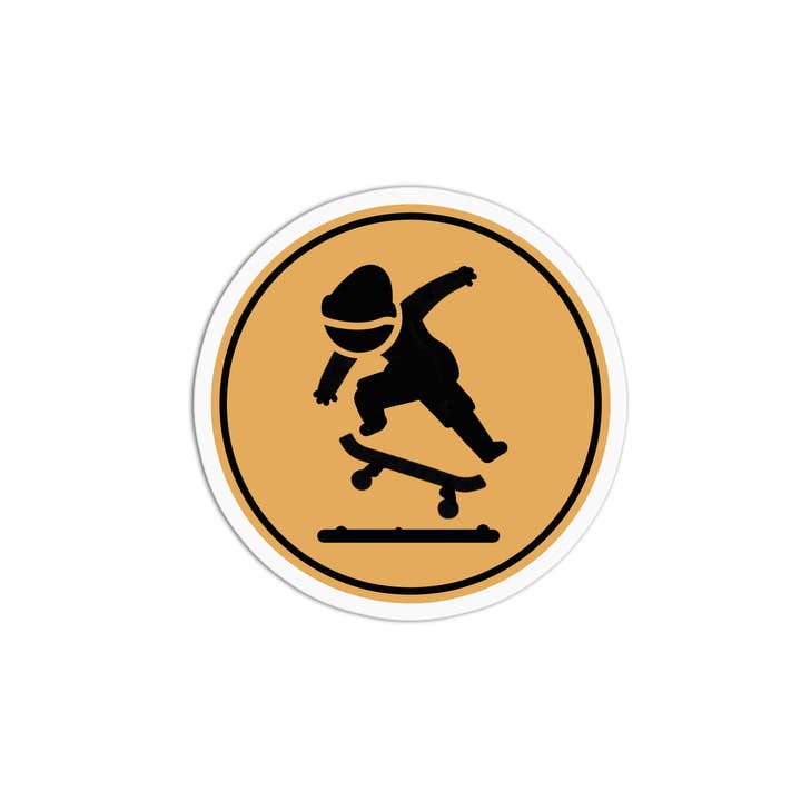 Skateboard Skater 2 Textured Vinyl Waterproof Sticker for wholesale by Girls Printing House