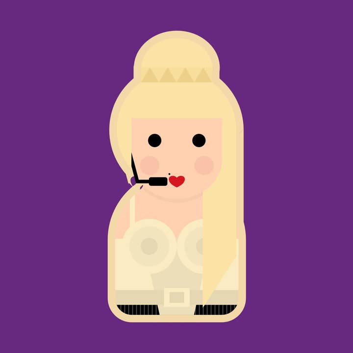 Eco-friendly wooden pin inspired by Madonna for wholesale by Hey There Munchquin