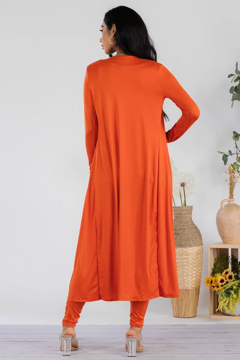 H&H Fashion Inc. – Engroshandel Top- og buksesæt (IKKE Loungewear) - Dame – HH624R1-SOLID - 3-delt bukse- og frakkesæt1