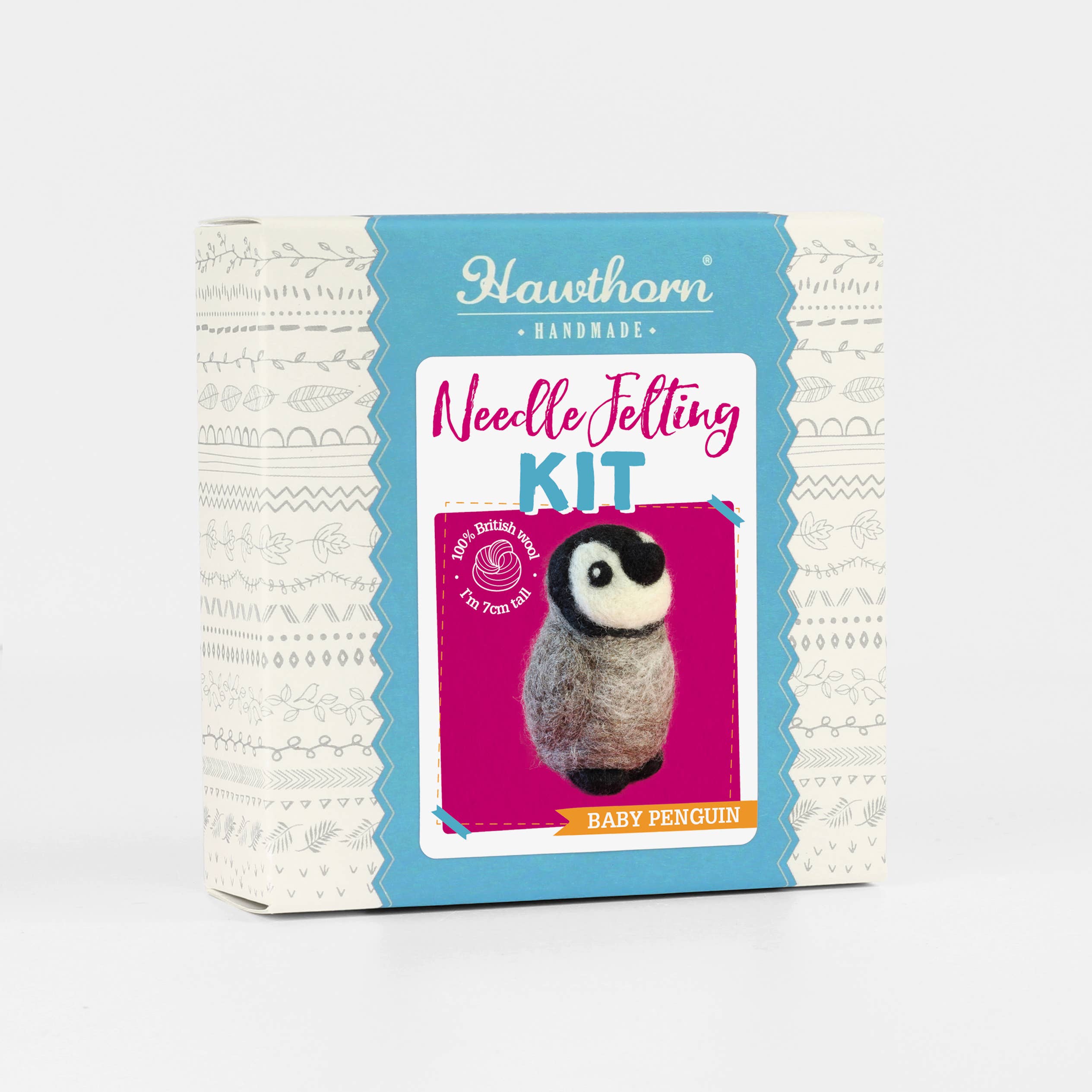 Hawthorn Handmade (US Duties Paid) – wholesale DIY craft kit – Baby Penguin Mini Felting Kit6