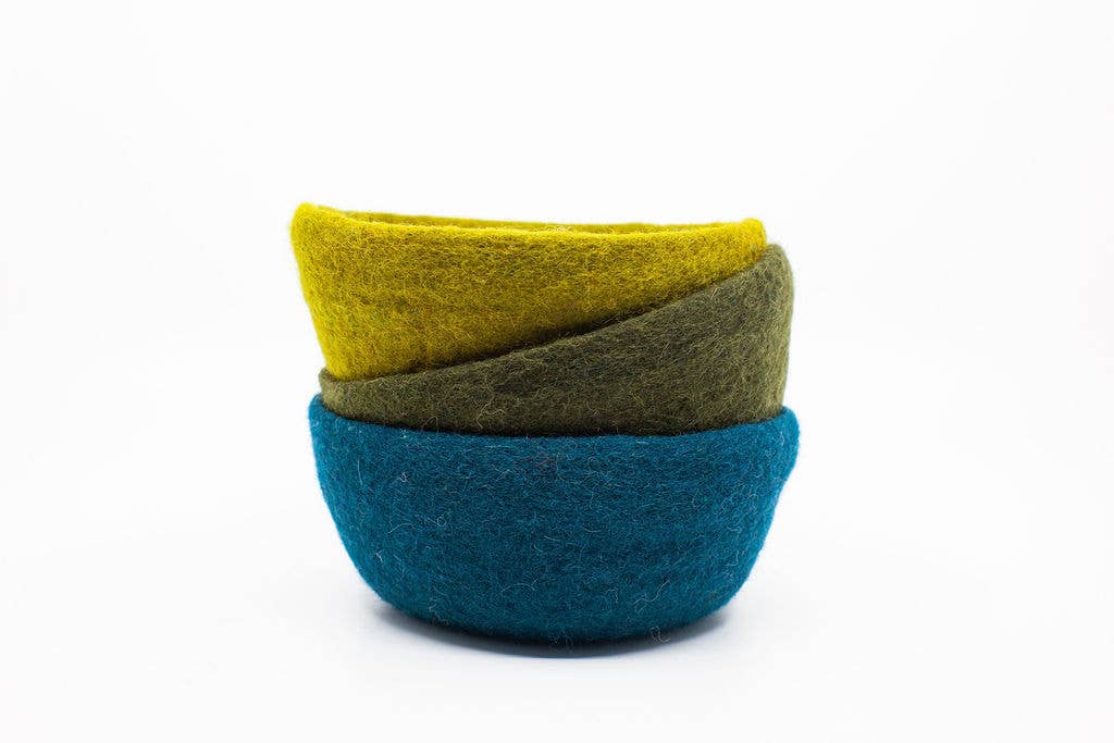 Fibres of Life - Wool & Felt - Wholesale Decorative Plate/Dish/Bowl - Felt Bowl-Large | Wool Storage Bowl | Catch-all Home Decor22