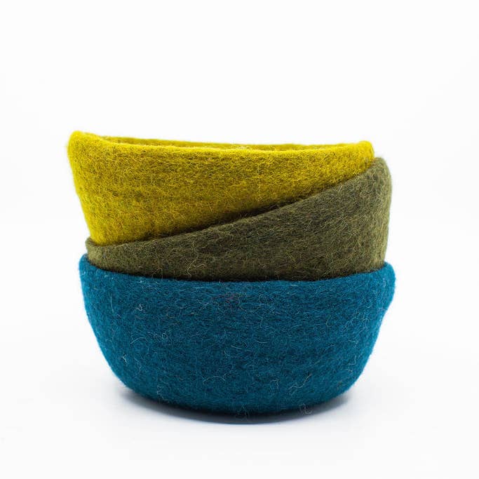 Fibres of Life - Wool & Felt - Wholesale Decorative Plate/Dish/Bowl - Felt Bowl - Small | Wool Felt Bowl | Catchall Felt Decor22