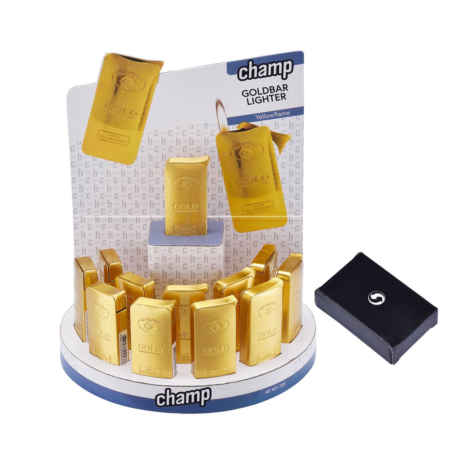 Champ by Polyflame - Vente Briquets - Briquet lingot d'or métal semi-luxe -1