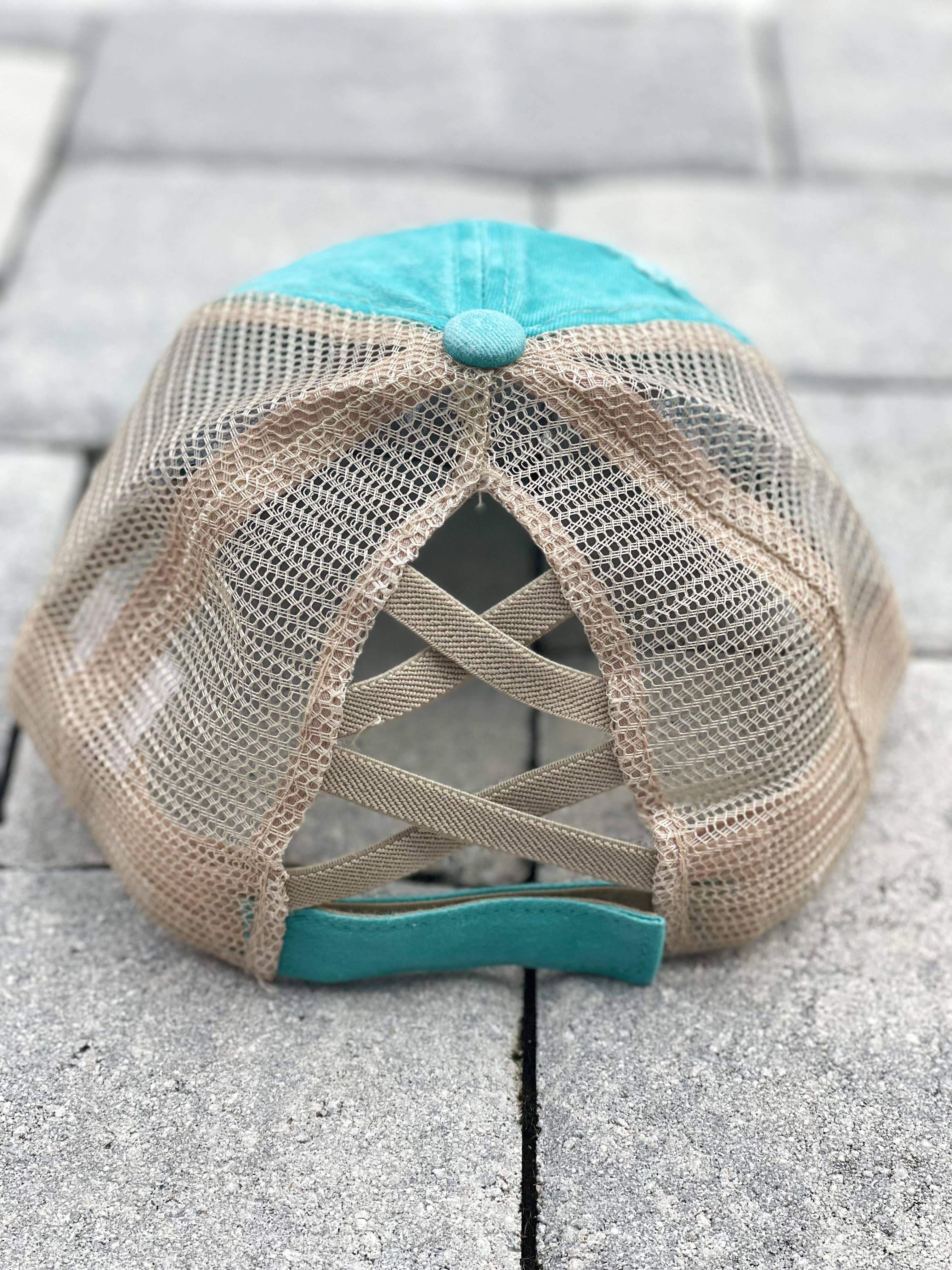 Harris Girls & Co. - Vente Casquette de camionneur – femme - Chapeau de camionneur « Mint »1