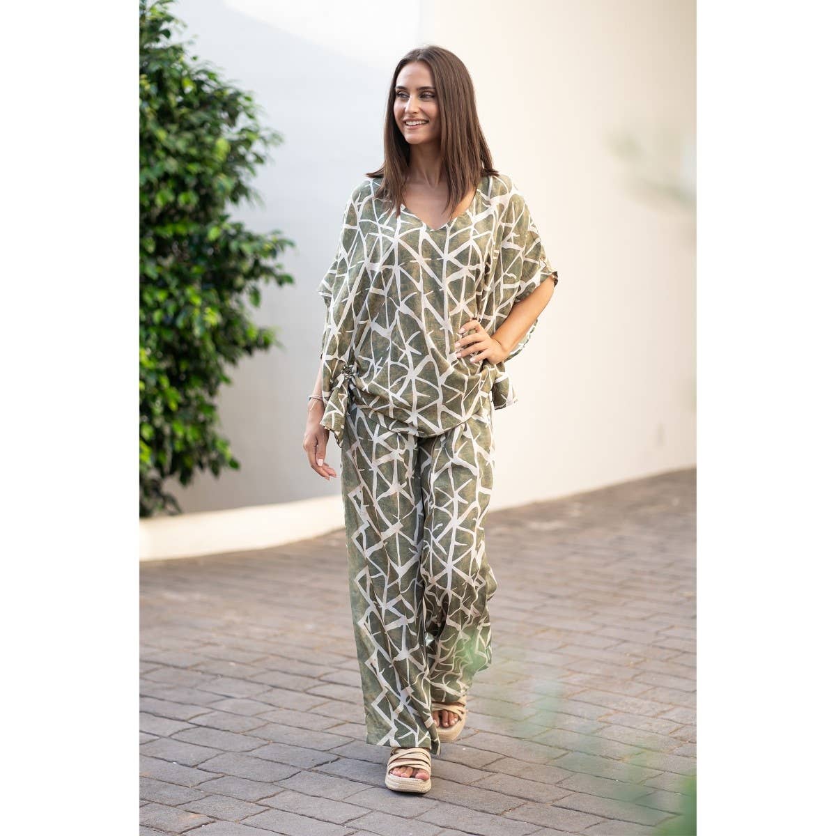 Green Corfu Pants for wholesale on Faire0