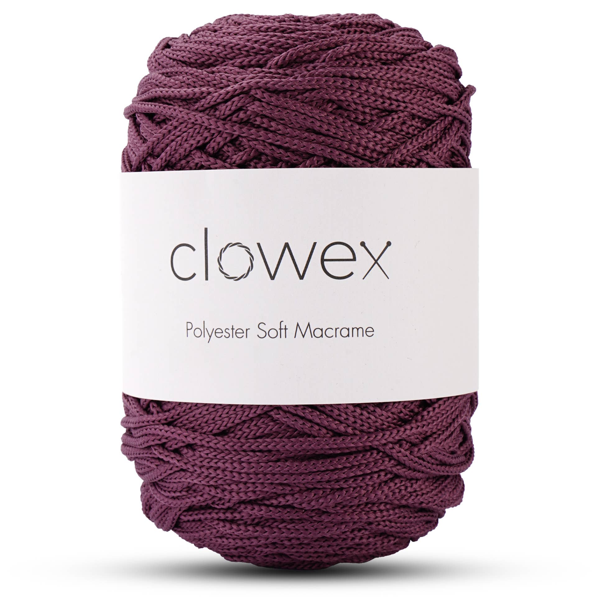Clowex Textile LLC - Vente Fils à tricoter - Corde Macramé Douce en Polyester 2,5 mm, Fil de Corde Tressé Coloré41