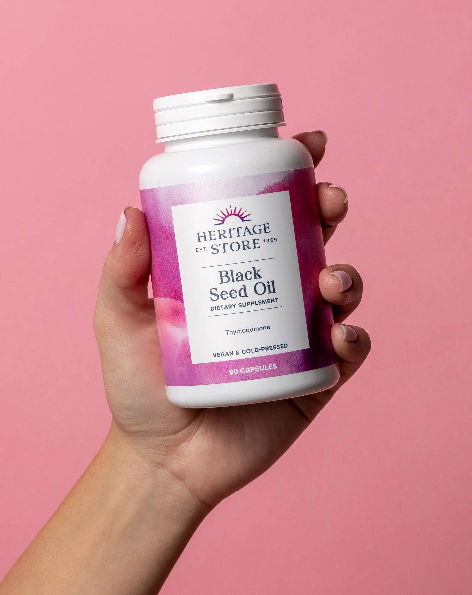 Heritage Store - Wholesale Oral Supplement/Vitamin - Black Seed Oil Capsules 90 ct3