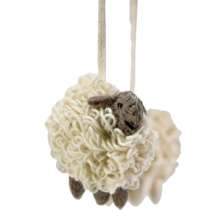 Sheep with pompom Theme Mobile Hanging for wholesale by BNB Crafts Inc.