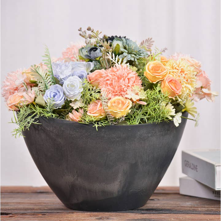 Greenship Garden USA - Wholesale Plant Pot - Greenship Decorative Bowl Planter, L.16.1"x W.11.8"x H.9.1"3