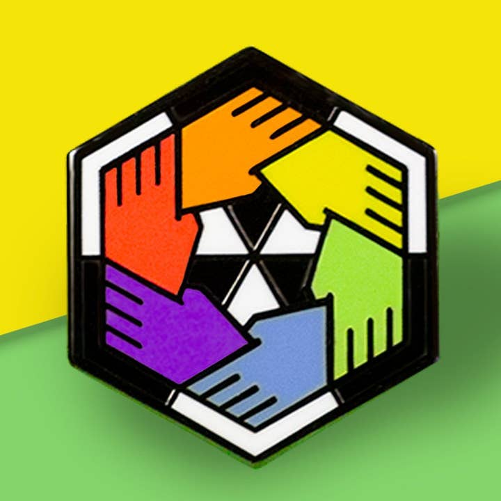 Ally Flag - Community Cube Pin for wholesale by Proud Zebra