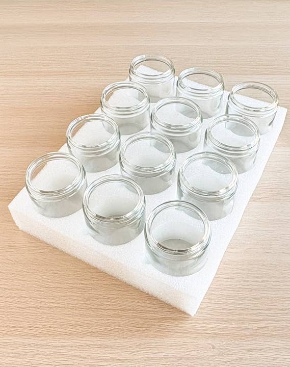 Mixie Market - Vente Pots - Bocaux Mixie transparents de 8 oz | Lot de 127